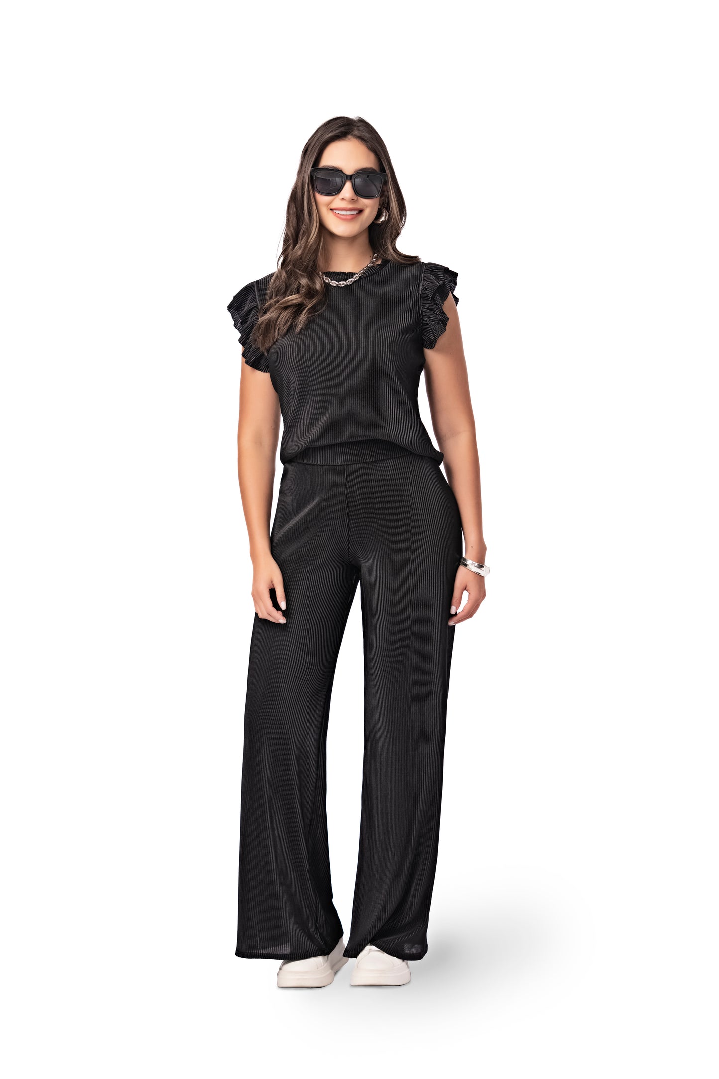 BLUSA EN POLIESTER NEGRO 2
