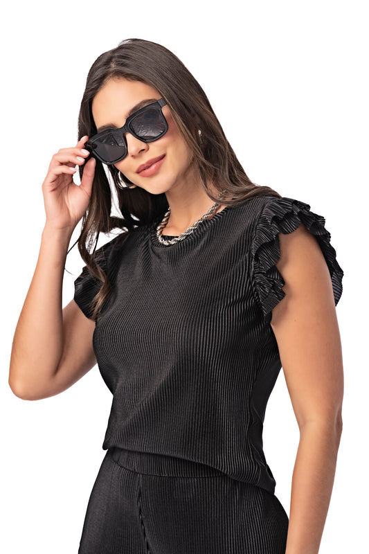 BLUSA EN POLIESTER NEGRO 1