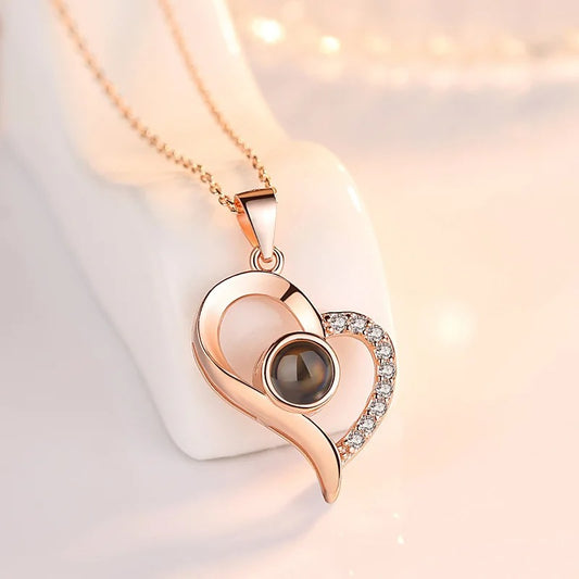 Collar Te Amo 100 Idiomas + Caja LUJO {Día de la Madre}