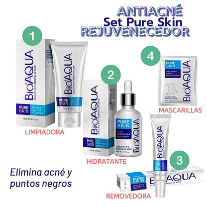 KIT ANTI ACNÉ BIOAQUA+CAJA
