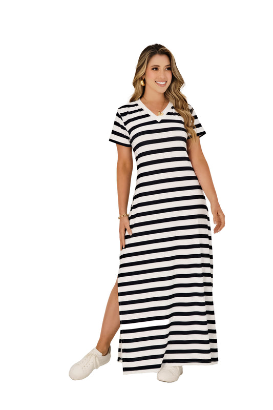 VESTIDO EN PIEL DE DURAZNO STRECH 1